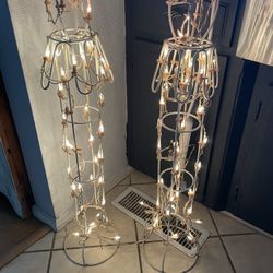 Christmas candle lights decor (2) 35.5 inches tall