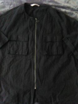 Zara Man XL Zip up pocketed , made from Linen Never worn
