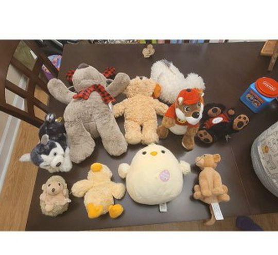 Plush Stuffed Animals Barely Used