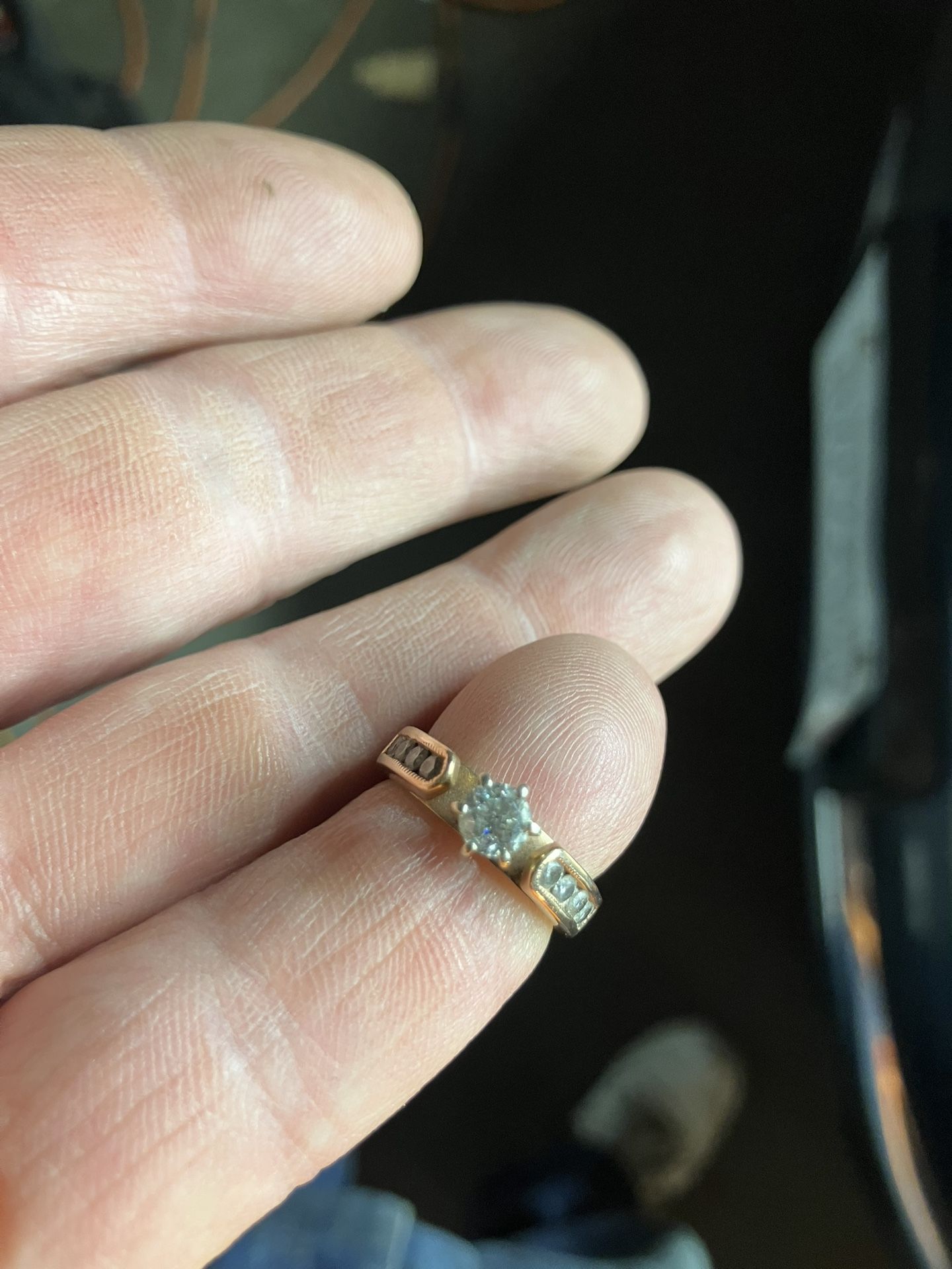 10k Rose Gold Diamond Ring