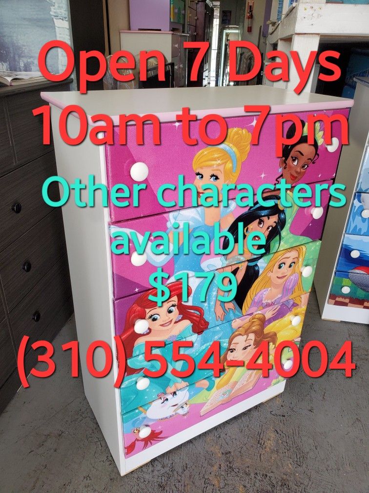 New Princess 👸 ✨️ 💕 💖 Cartoon Kifs Children Character Dresser Chest Available In Other Characters Come Visit Our Store In Paramount