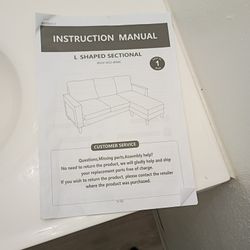 Brand New Grey L Shape Couch