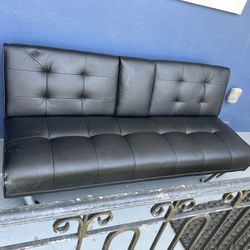 Leather Futon Couch 