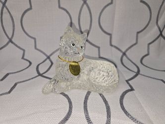 Bradford Exchange Smitten Kitten Cat Crystal Figurine Sophisticats Read Below