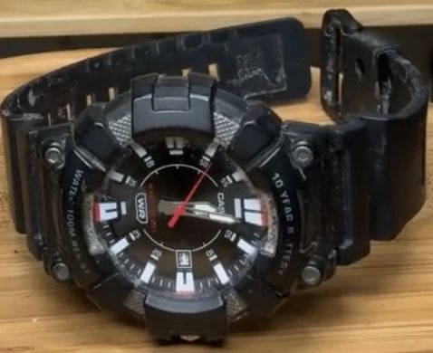Casio Analog Sporty With Black Resin Band 