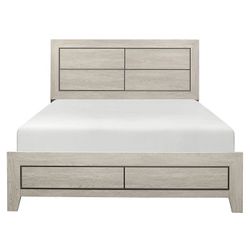 LIGHT BROWN FINISH-FRAME-CAMA MATRIMONIAL
