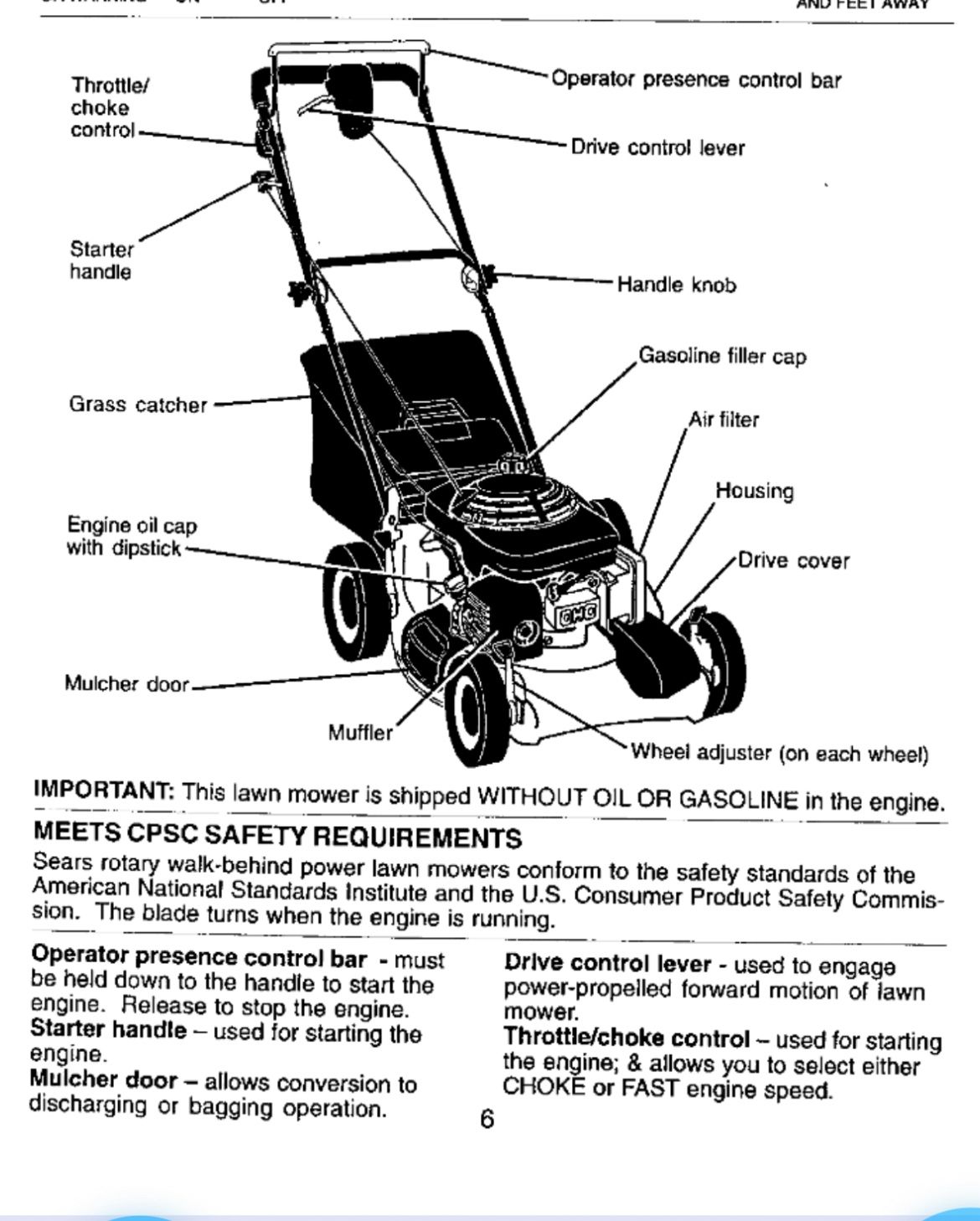 Craftsman 21” Gas Lawn Mover