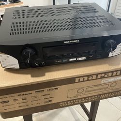 Marantz NR1510 5.2-channel slimline home theater receiver with Wi-Fi®, Apple® AirPlay® 2, and Amazon Alexa compatibility