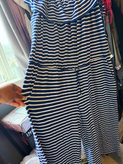 Blue and White Striped Ralph Lauren Jumper