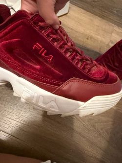 Fila velvet sneakers size 9