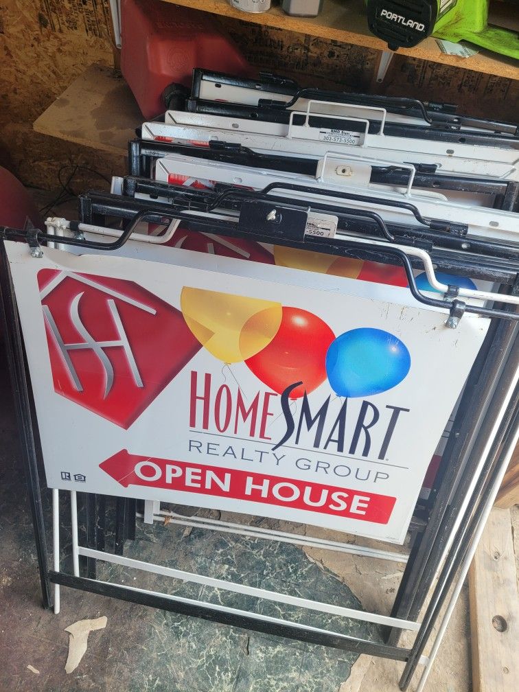 Real estate open house signs