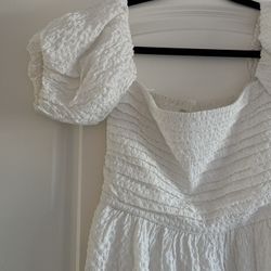 white a&f dress 