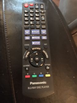 Panasonic blu ray disc player remote control