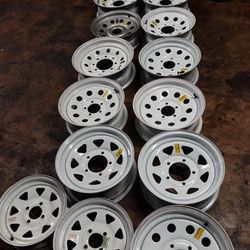NEW TRAILER RIMS AVAILABLE HERE 14'S 15'S 16'S