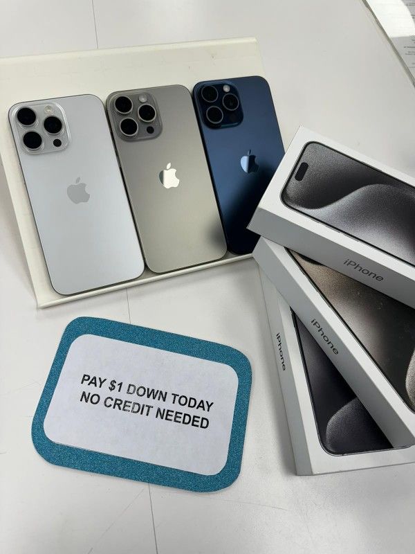 Apple Iphone 15 Pro Max Pay $1 DOWN AVAILABLE - NO CREDIT NEEDED