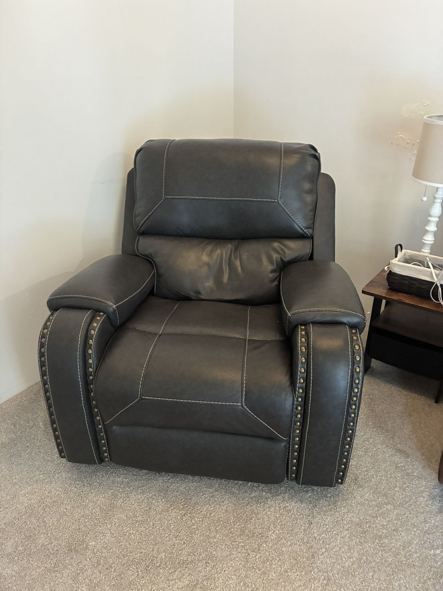 Brown Leather Recliner
