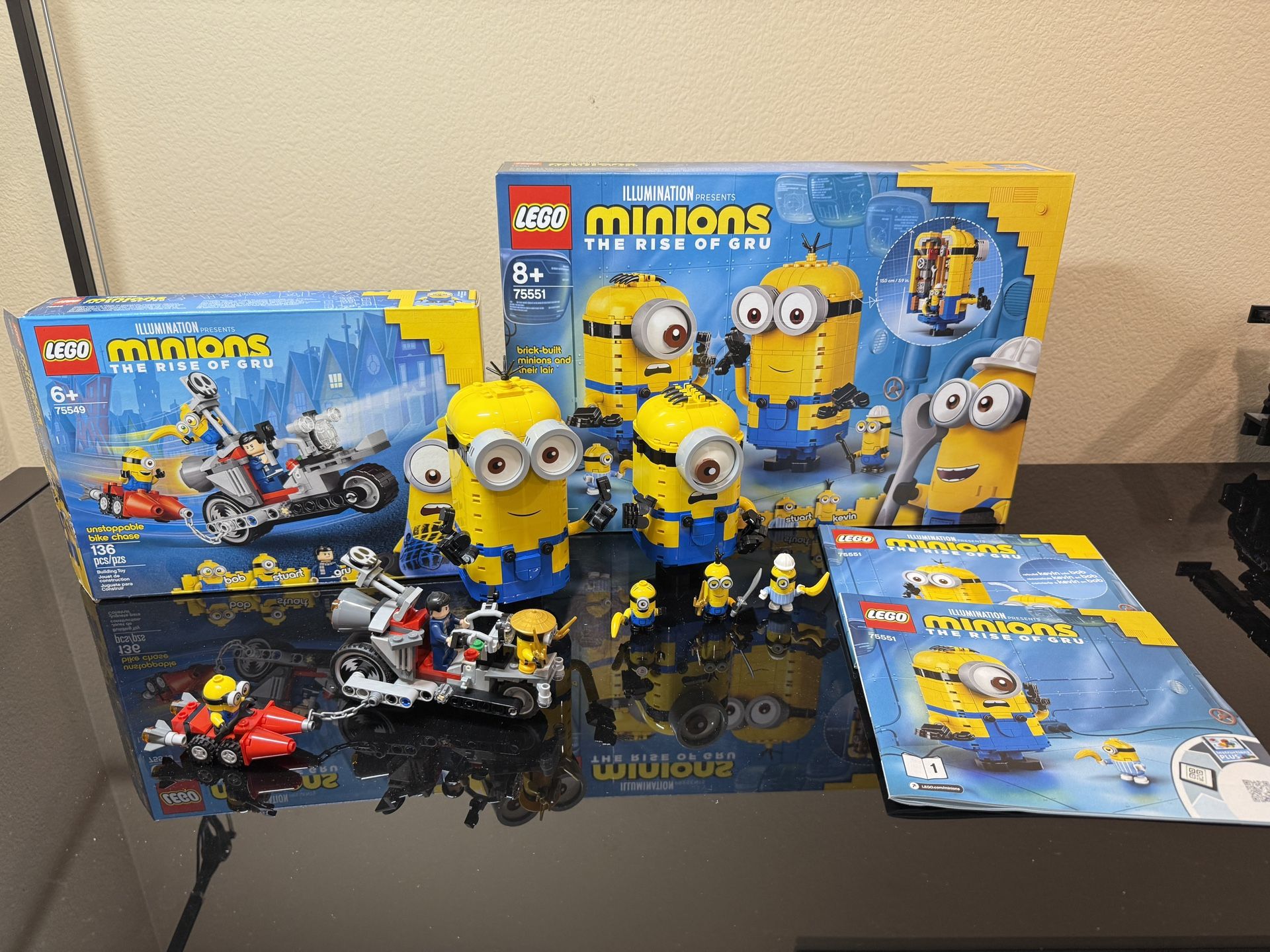 Lego Minions The Rise Of Gru, Set 75551 75549 Excellent