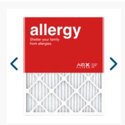 Nine - 20x25x1 AIRx ALLERGY Air Filters
