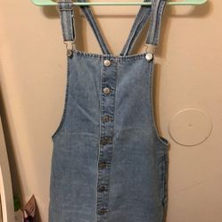 Forever 21 Denim Dress Overalls /Vestido Overall S Forever 21