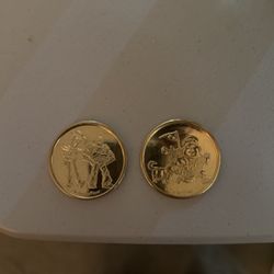 2 Pixar Place Hotel Coins 