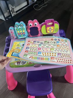 Vtech learning best sale table pink