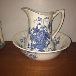 Vintage Bowl And Pitcher 