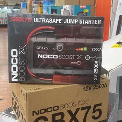 NOCO GBX75 Boost X 2500A 12V UltraSafe Portable Lithium Jump Starter