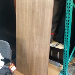 30x72 Walnut Sit Stand Desk With Silver Base