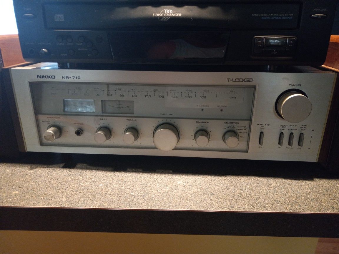 Nikko NR-719 Nr 719 Tuner Amplifier Amp Classic Vintage Stereo Hi Fi Lp Pioneer Sony Denon