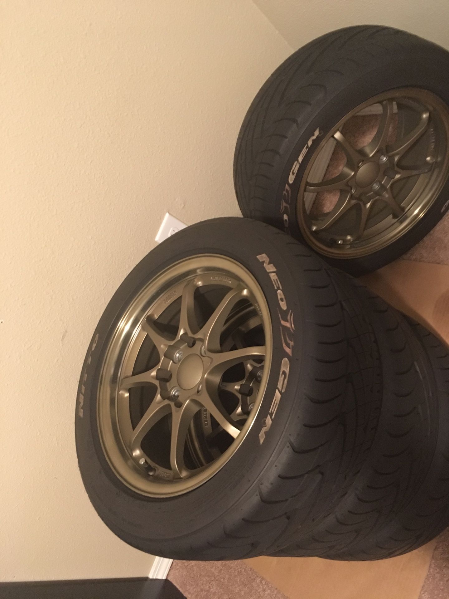 Volks rims 15” with tires