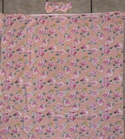 Baby Swaddle Blankets And Matching Bow