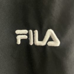 Fila Black & Blue Track Pants – Athletic Joggers  Size M