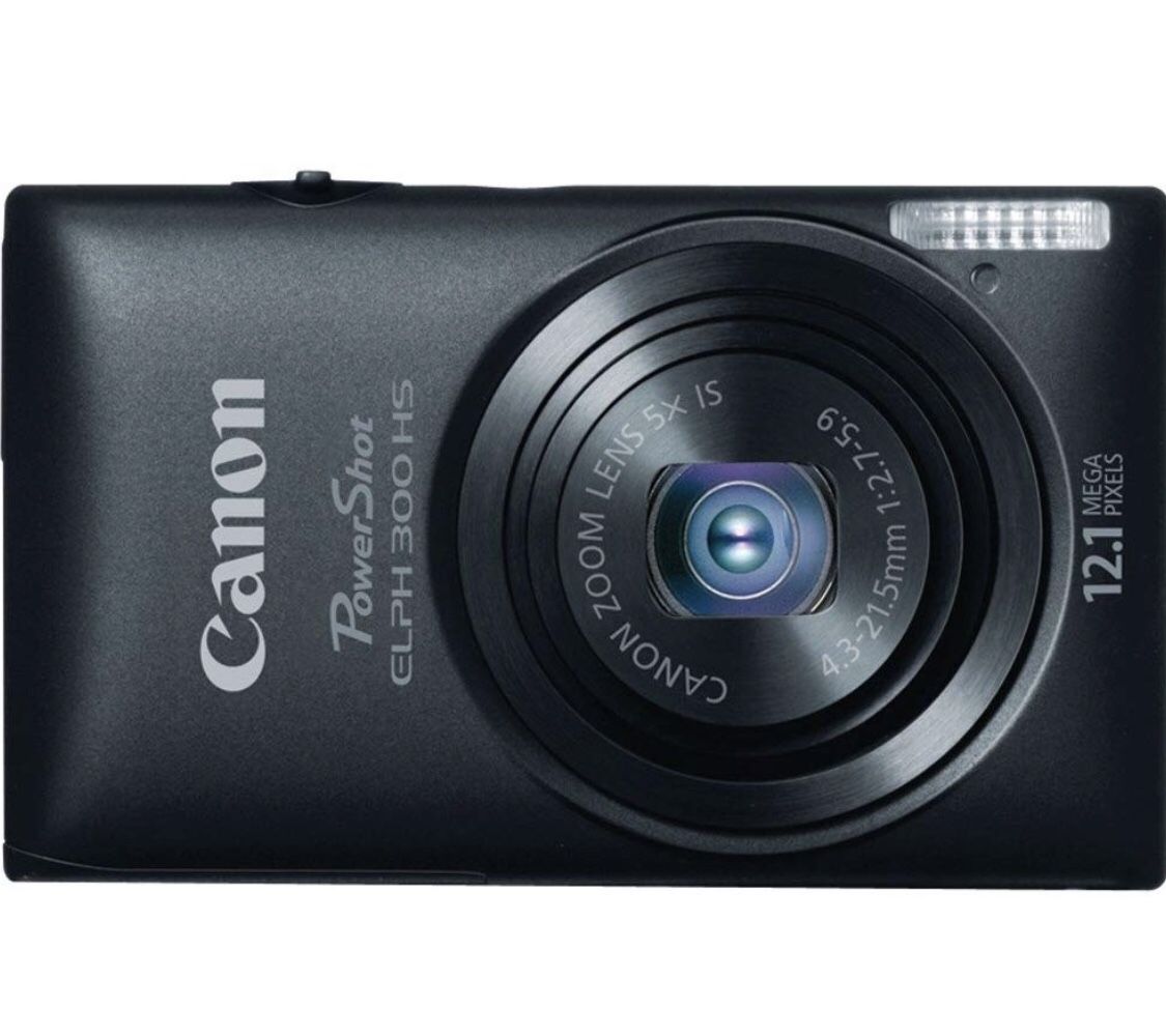 Canon Powershot Elph 300 HS (12.1 MP) Digital Canera—-Like New!