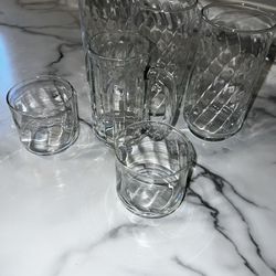 6 Piece Glassware Set 
