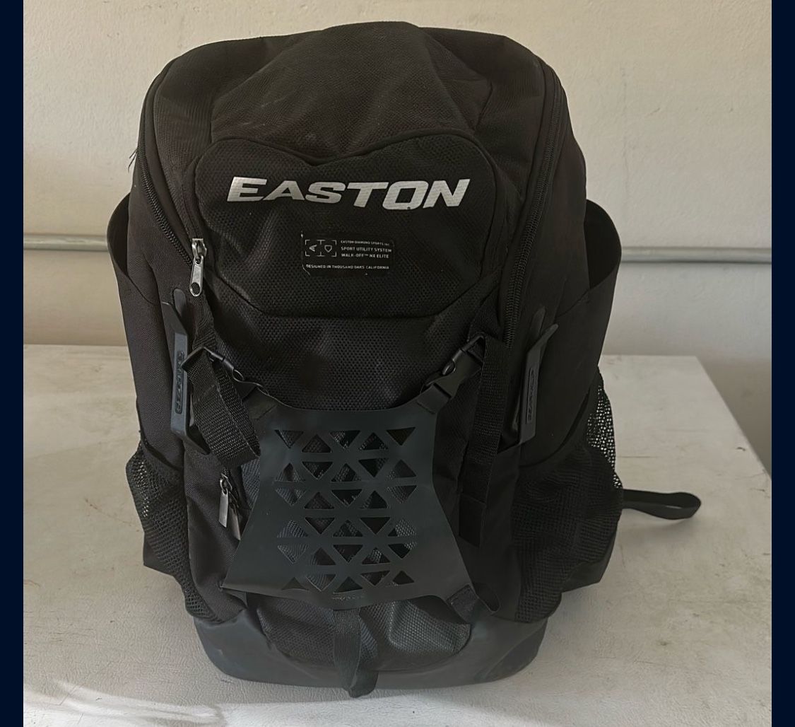 Easton Baseball Softball Equipment Utility Bag Backpack Black