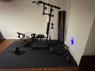 Marcy Home Gym Cable Machine with Weights