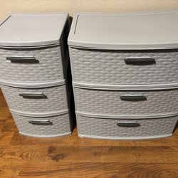 Sterilite Plastic  Cabinets 4 Cabinets Total 