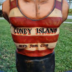 Coney Island Men's Swim Club Male Torso Mannequin On Stand 