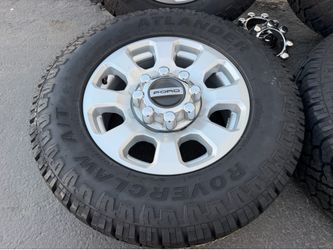 2026 Ford F250 F350 OEM 18” Rims Wheels and NEW LT285/65R18 Tires F-250 F-350 Super Duty Tremor