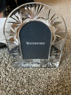 Waterford Crystal 4" x 6" Wedge Cut Arched Picture Frame