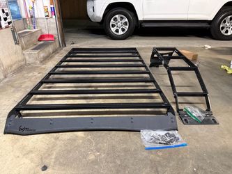 PRINSU ROOF RACK FULL NON-DRILL TOYOTA 4RUNNER (2010-2024) AND C4 LADDER