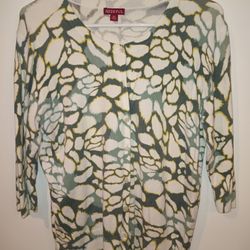 Merona Women's 3/4 Sleeve Cardigan Sweater Size XL