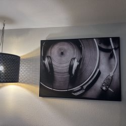Wall Canvas (Record Player Image)
