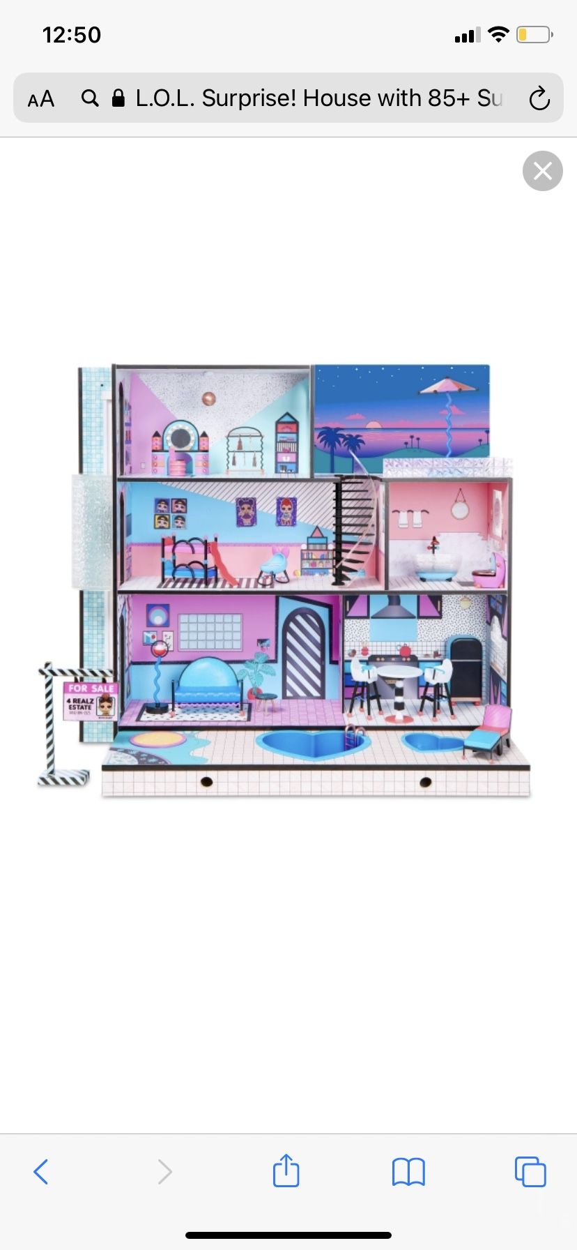 LOL surprise omg Girl Doll house Barbie wooden