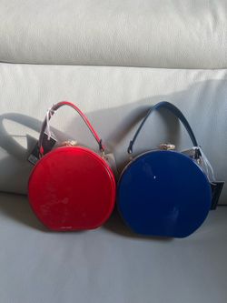 Royal Blue & Red clutch bags