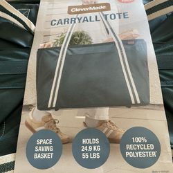 Costco Clevermade Collapsible Basket Tote  x2 NEW