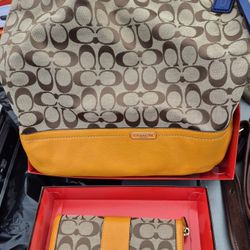 Authentic Coach Bag And Purse 