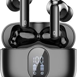 Wireless Earbuds Bluetooth Headphones LED Power Display Earphones Active Noise 