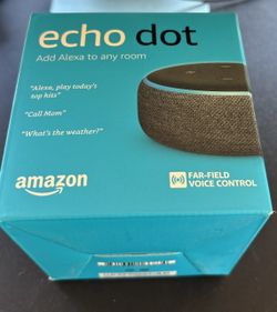 Amazon Echo Dot (3rd Generation) Smart Speaker - Charcoal.- Christmas Gift