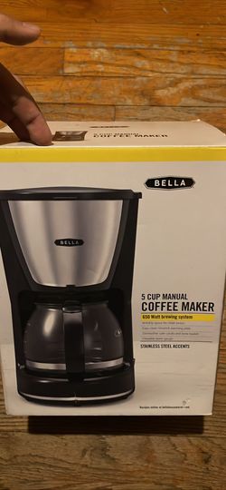 BELLA 5 cup manual coffee maker
